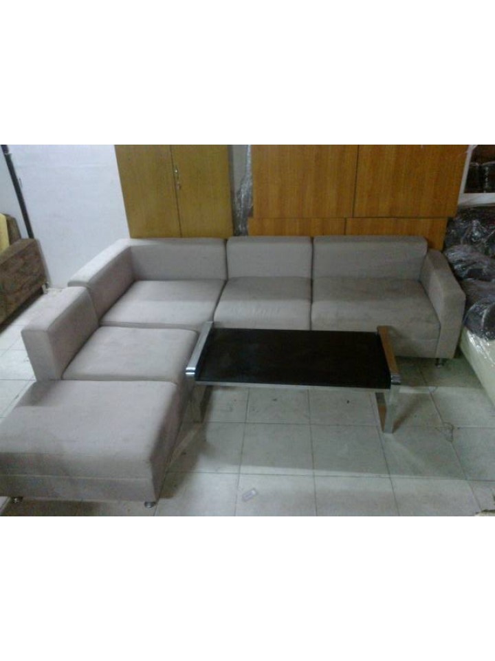 Bán Sofa Cũ - Bộ Sofa Góc Vải Nỉ Xám